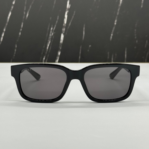 NEW GG1583S 001 GUCCI BLACK GREY SQUARE MEN GUCCI SUNGLASSES - Picture 4 of 11